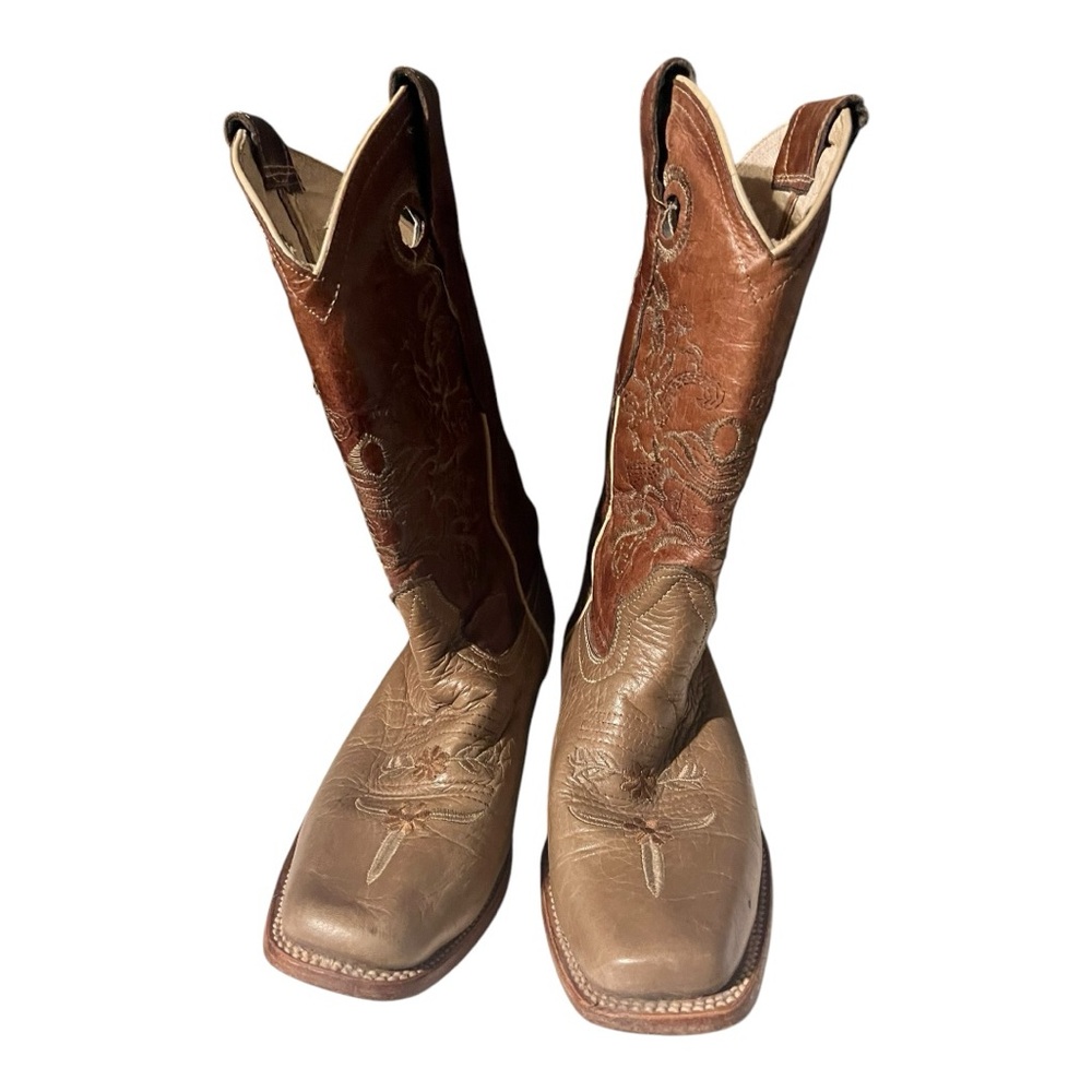 Brown Leather Cowboy Boots